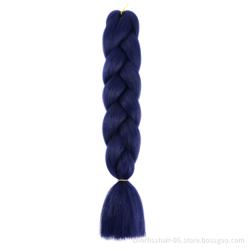 Wholesale 24'' Ombre Yaki Jumbo Braids Pre-stretched Crochet Synthetic Afro Braiding Hair Extensions Expression Braiding Hair